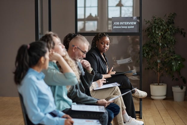 A diverse group of professionals participating in a training session, representing the upskilling and reskilling initiatives needed to address the skills gap and prepare the workforce for the future demands of the German labor market.
