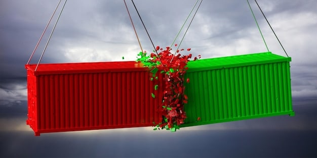 A split image comparing pre-Brexit frictionless trade (left side: open border, free movement of goods) with post-Brexit trade (right side: customs checks, paperwork, delays) between Germany and the UK. This visually represents the additional barriers to trade.