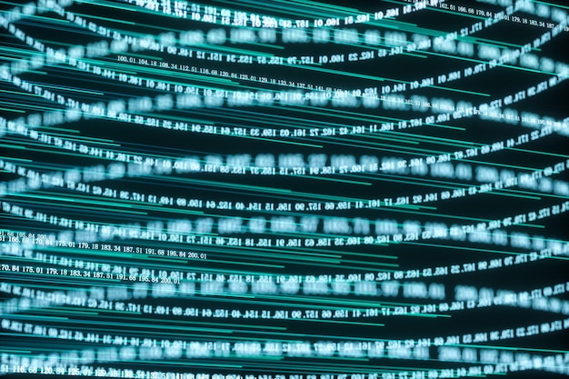 A close-up of a computer screen displaying lines of code interwoven with artistic patterns, representing the collaboration between AI and human creativity. The color palette should be vibrant and modern.