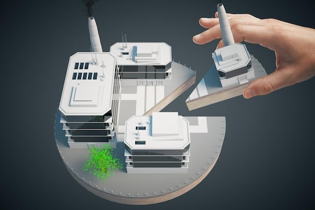A collage showing three successful past stimulus package projects: a high-speed internet infrastructure project, a solar panel farm, and a research lab with a futuristic car prototype.