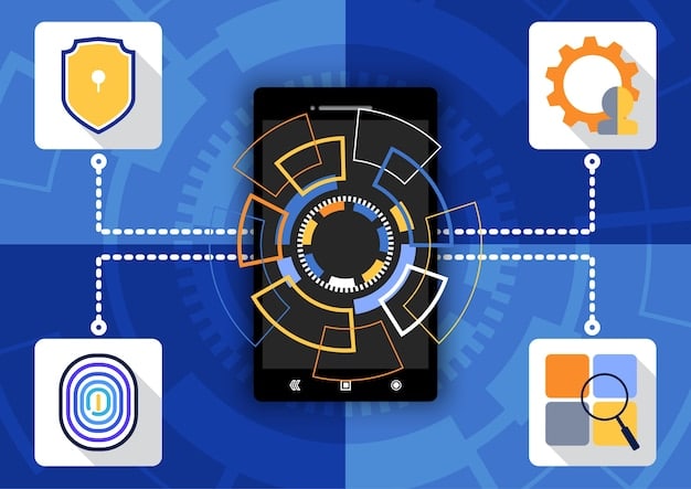 A visual representation of a secure IoT device selection process, including certification logos, manufacturer security feature checklists, and secure configuration icons (changing default passwords, disabling unnecessary services, updating firmware). The image should look professional and trustworthy.